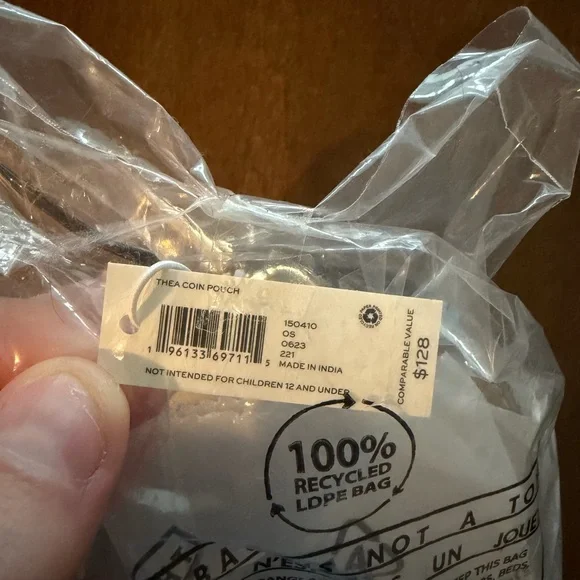 NWT 150410 Tory Burch Brown Leather Thea Coin Purse Pouch - Picture 12 of 14